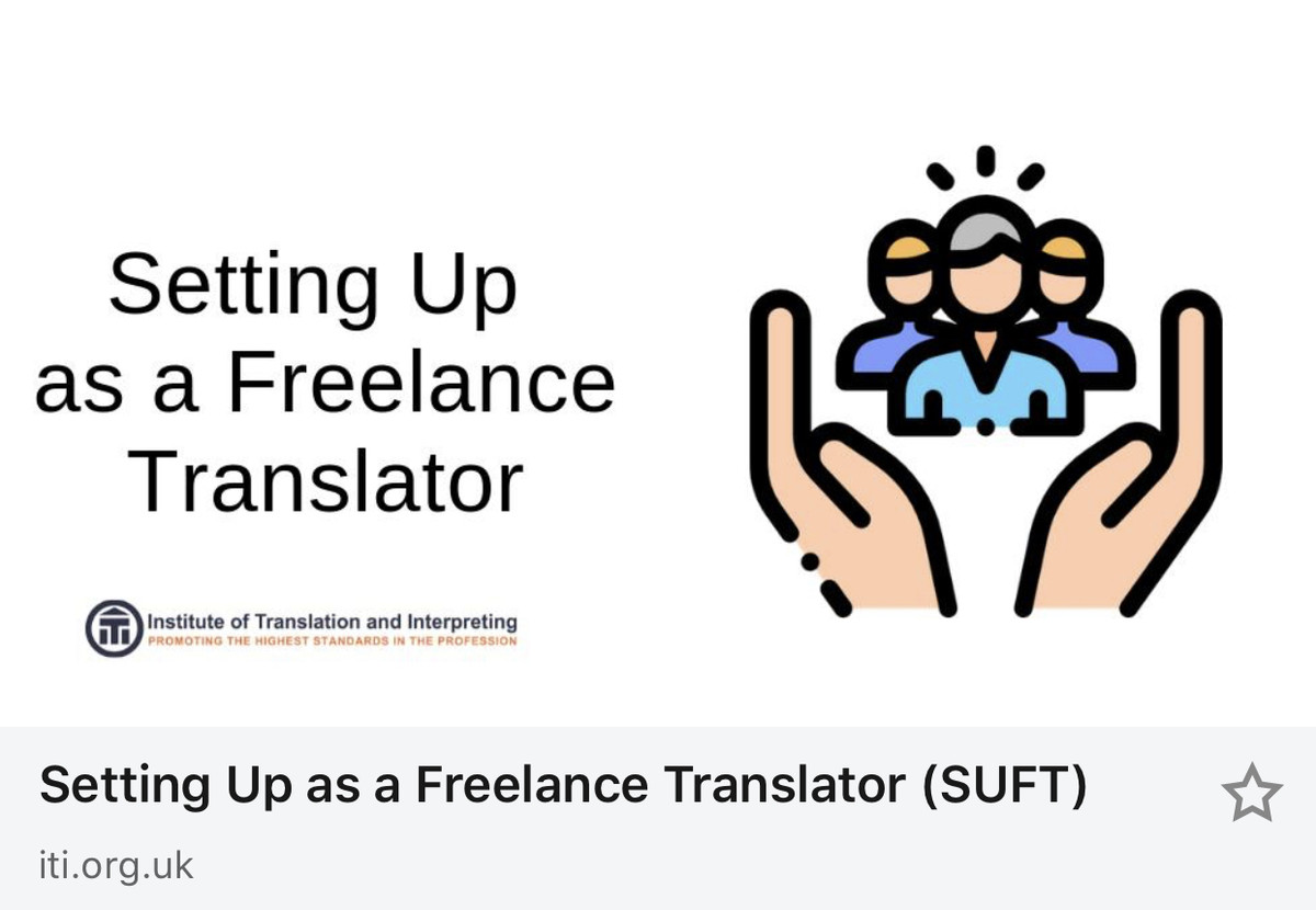Setting Up as a Freelance Translator (SUFT)